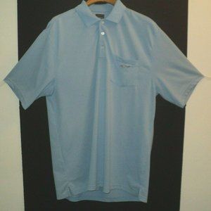 Greg Norman For Tasso Elba Polo Shirt XL Blue